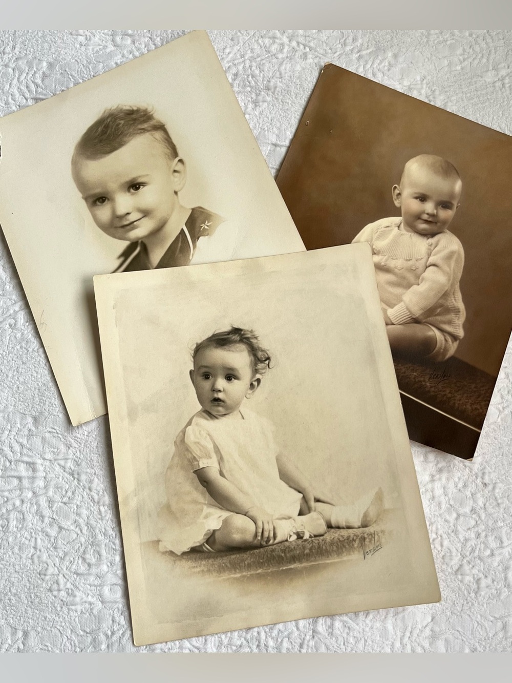Antique Old Baby Portrait Photography Prints